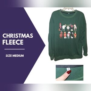 Green Christmas Fleece Sweater